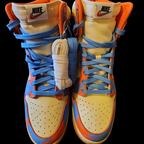 Size 12 -Mens Nike Dunk 1985 High Orange Acid Wash 13.5 Womens main image 12